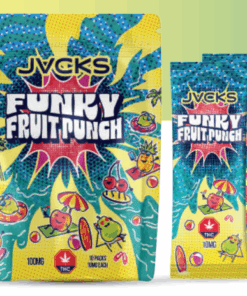 JACKS THC Powder Drink Mix - Funky Fruit Punch 100mg