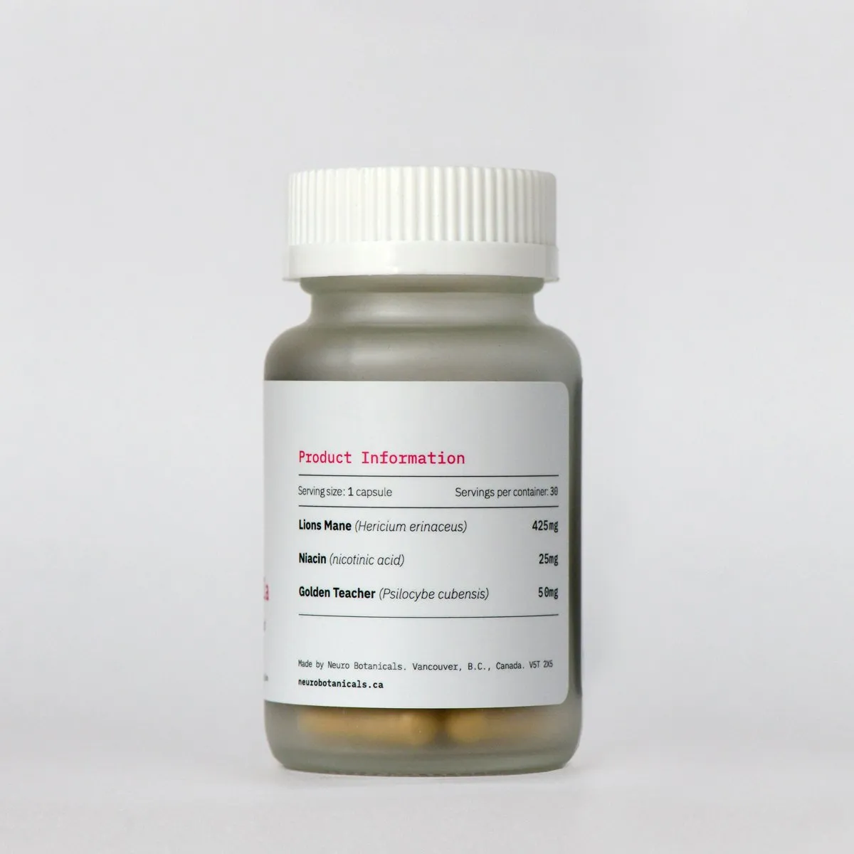 Neuro Botanicals Capsules (Microdose Vegan Caps) - Brain Formula - Image 3
