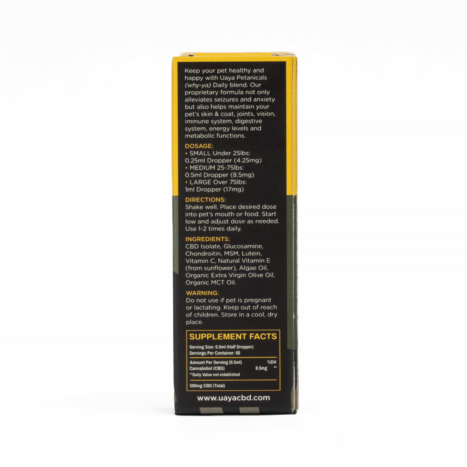 Uaya Botanicals - CBD Pet Tinctures - Daily - Image 5