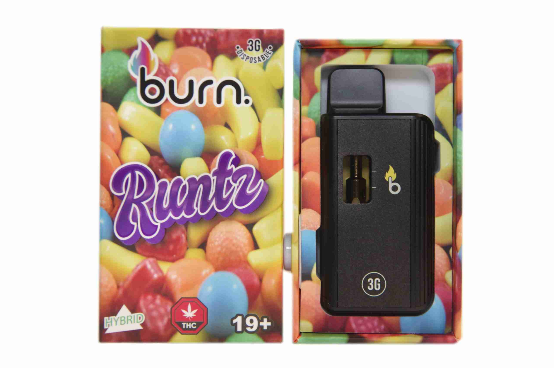 Burn Disposable Vape (3g) - Runtz (Hybrid)